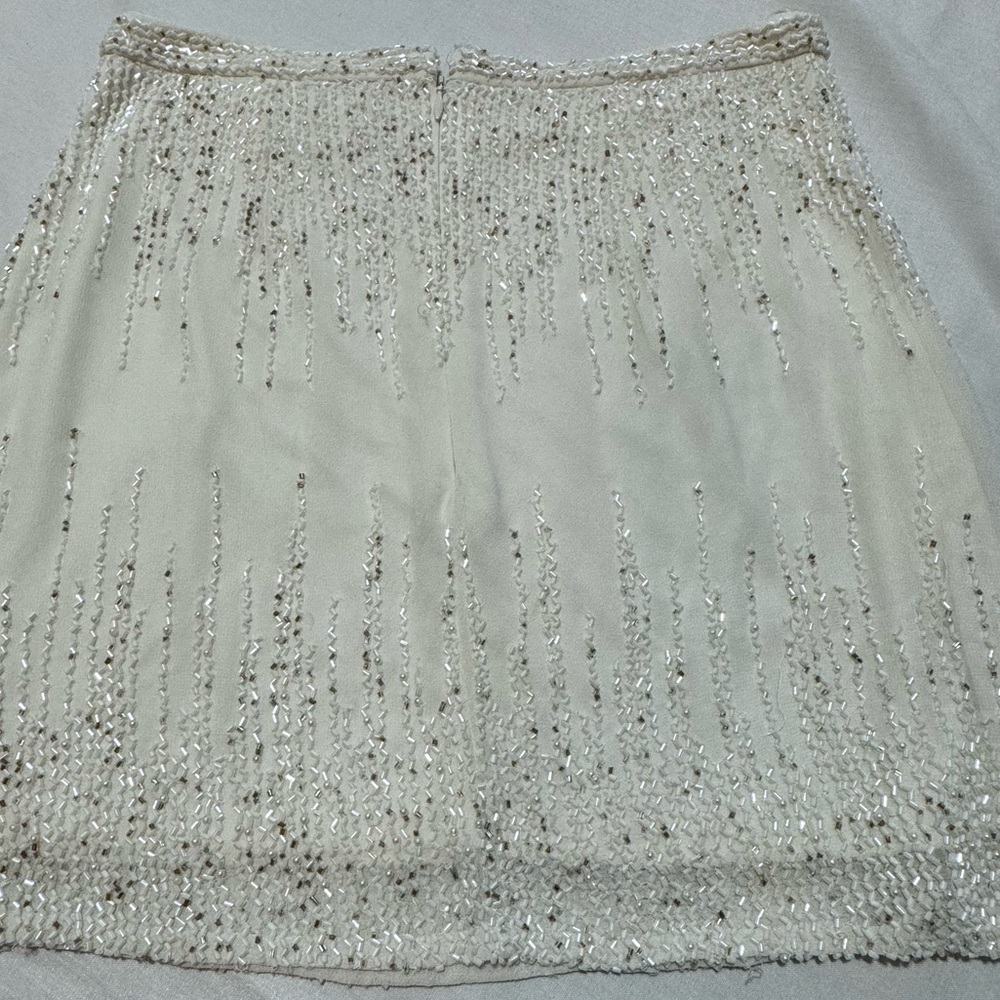 Yumi Kim white beaded mini Skirt - Picture 9 of 11